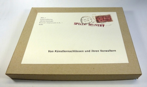 Special Delivery. Von Künstlernachlässen und ihren Verwaltern