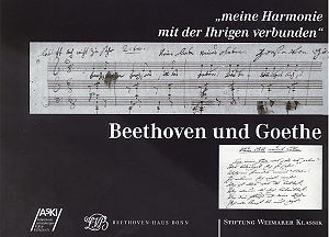 Beethoven und Goethe : ...meine Harmonie mit der Ihrigen verbunden