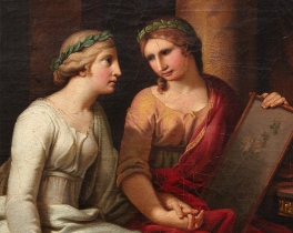 Die Entdeckung eines Gemldes:  J.H.W. Tischbein, Allegorie der Dichtung und Malerei, Rom 1783